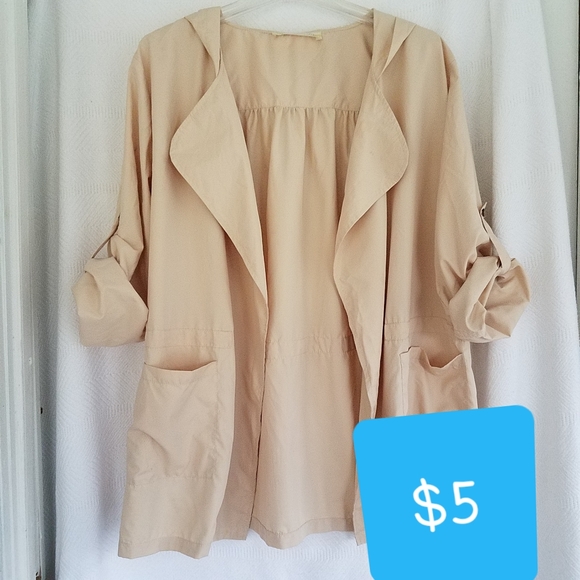 Magnolia South Hooded Beige Jacket - Picture 1 of 8